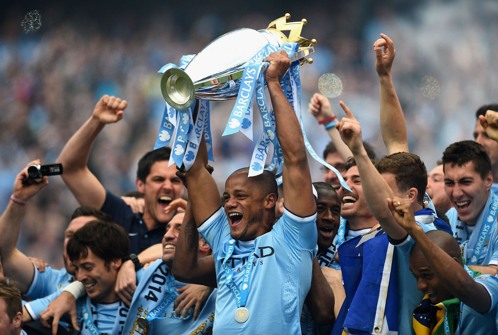 Kompany claimed a dozen honours at the club.